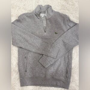 Lacoste Men's Zip-Up Gray Sweater